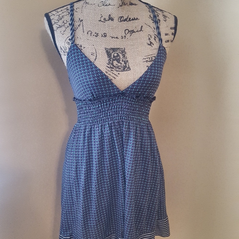 New Free People Small Black Purple Navy Dress